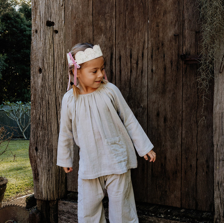 Super Soft Pocket Smock in Seagrass Green