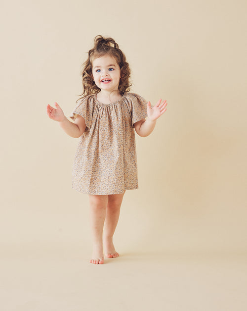 Butterfly Sleeve Top in Wheat Wildflowers