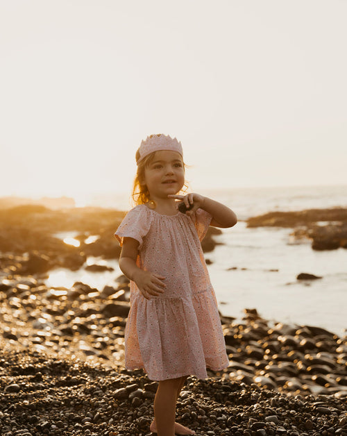 Flutter Dress in Pretty Pink Wildflower